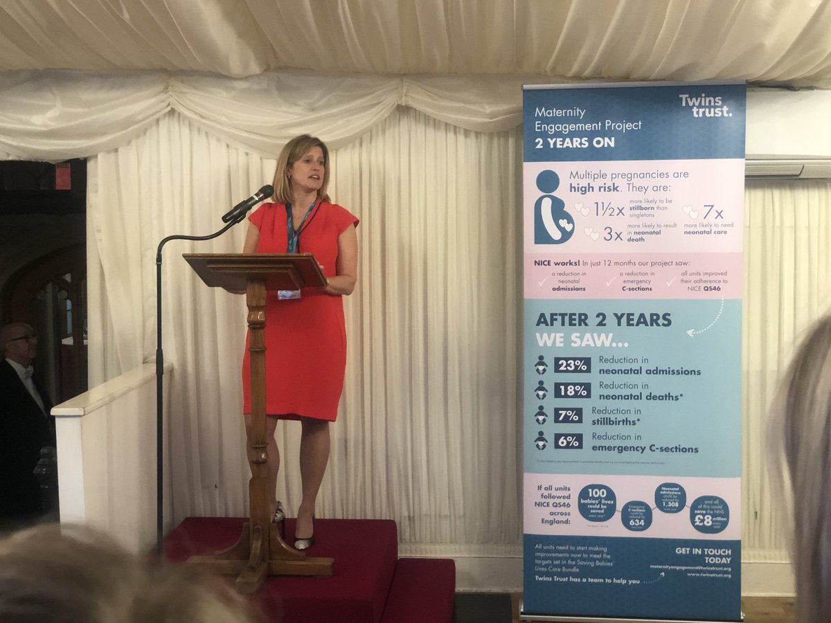 TwinsTrust's tweet photo. Our chair of trustees, Krista Pound, announces encouraging results from our Maternity Engagement QI project two years on. #NICEworks #neonatal #twins #triplets
https://t.co/zS5rxAotWZ https://t.co/B8Ur1edury