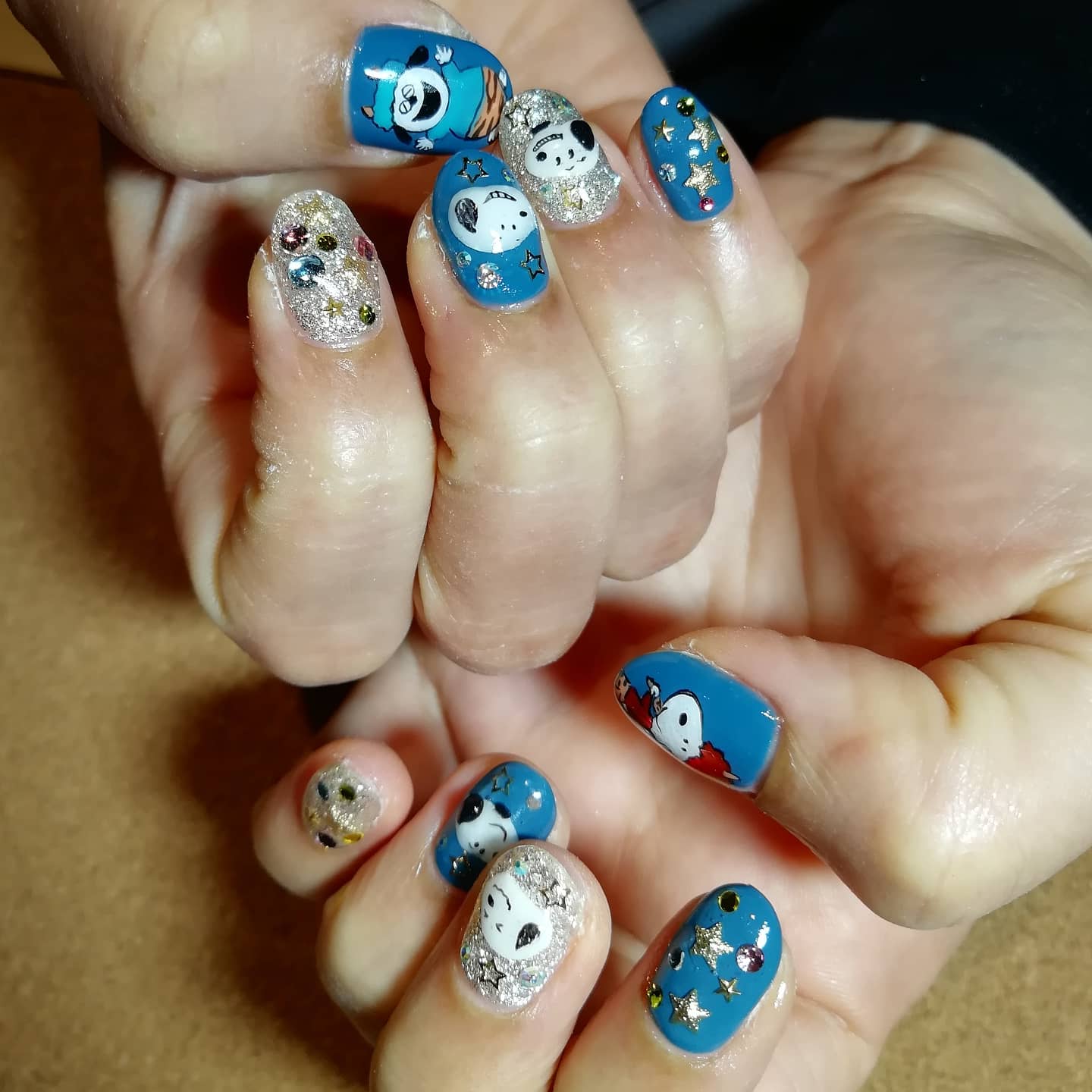 Erie S Nerd Nails お客様ネイル 節分のスヌーピー 久々のオラフありがとうございました ネイル 痛 ネイル キャラネイル ネイルアート 手描きイラスト 手描きネイル 手描き アート 模写 モチーフネイル 3dネイル 3dnail スヌーピー