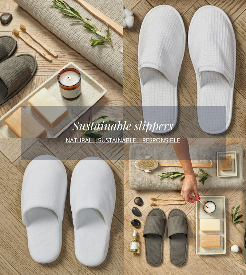 FCCHospitality's tweet photo. Designed for boutique hotel and spa use, our exclusive new plastic-free,eco- slippers are natural, feel luxurious and reduce the impact on our precious planet.
 
Want to know more? Call our team on 0345 602 9050

#sustainableliving https://t.co/z3jO3vYkKc