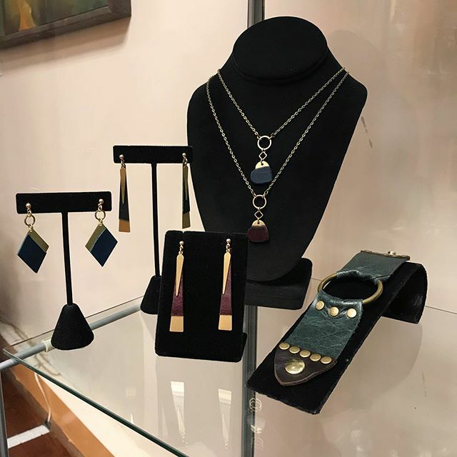 bootyQbootyQ's tweet photo. New jewelry by Permanent Baggage, made with brass and leather. #boutique https://t.co/es14sNQ749