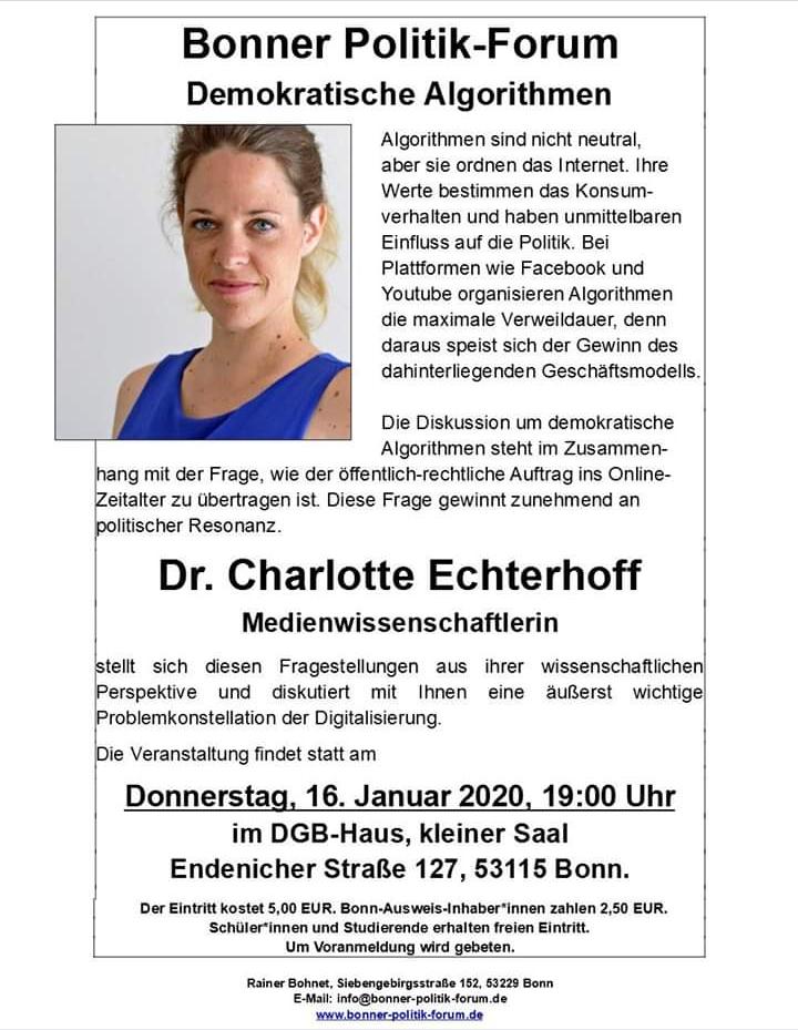 MenschFrau's tweet photo. Bereite meinen Vortrag über demokratische Algorithmen vor.
Bitte um #followerpower : such' bei Google nach "Bonn" und schick mir nen Screenshot deiner ersten drei Treffer. Danke :-) 
#netzpolitik #digitalpolitik #demokratischealgorithmen #algorithmen #algorithmenethik https://t.co/lFfhFdb3LC