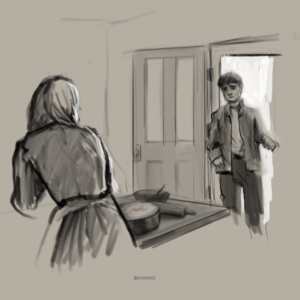caroltercxl's tweet photo. “are you chopping onions?” oh gilbert, why didn't you hug her? #renewannewithane https://t.co/aA11PA8ppF