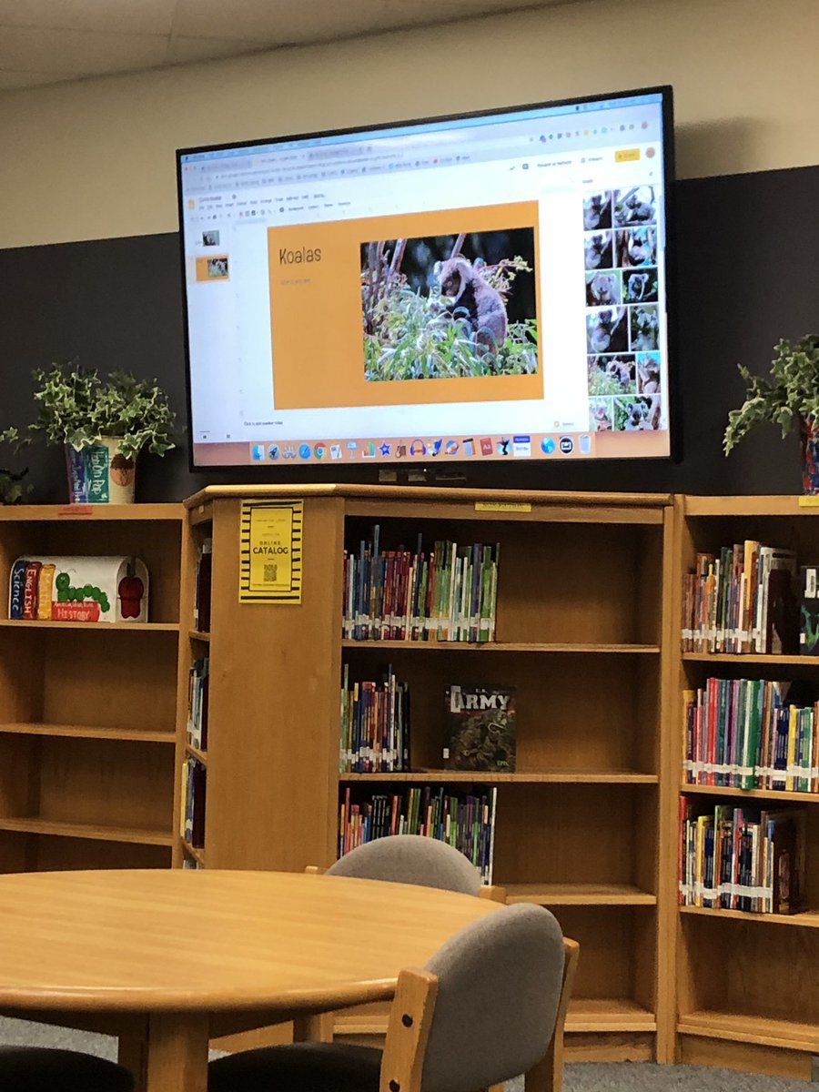 MsTimms3's tweet photo. Thank you Mrs.Curts for teaching my class how to use google slides for their research! #smithleopards #bjsmith #smithlibrary @CurtsMeg https://t.co/8XLCSibPYQ