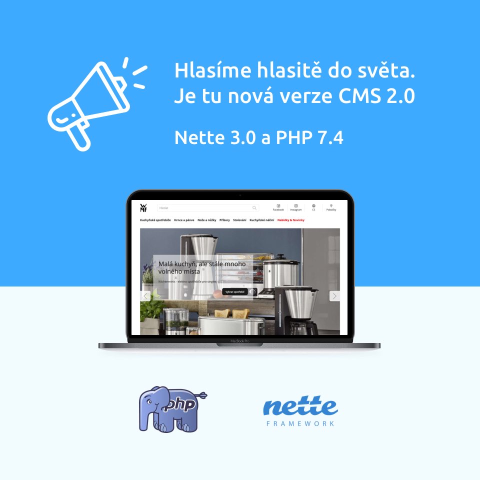 webovyservis's tweet photo. Vydáváme novou verzi 2.0 našeho CMS. Ta dokonce už jede na Nette 3.0 a PHP 7.4!

Díky tomu se zvýšila bezpečnost a rychlost sytému. Nové PHP nám dovoluje využívat například statické typování proměnných, což pomáhá předcházet vzniku možných chyb. :) 🎉 #nettefw #php https://t.co/cKLV6Y0B2Y