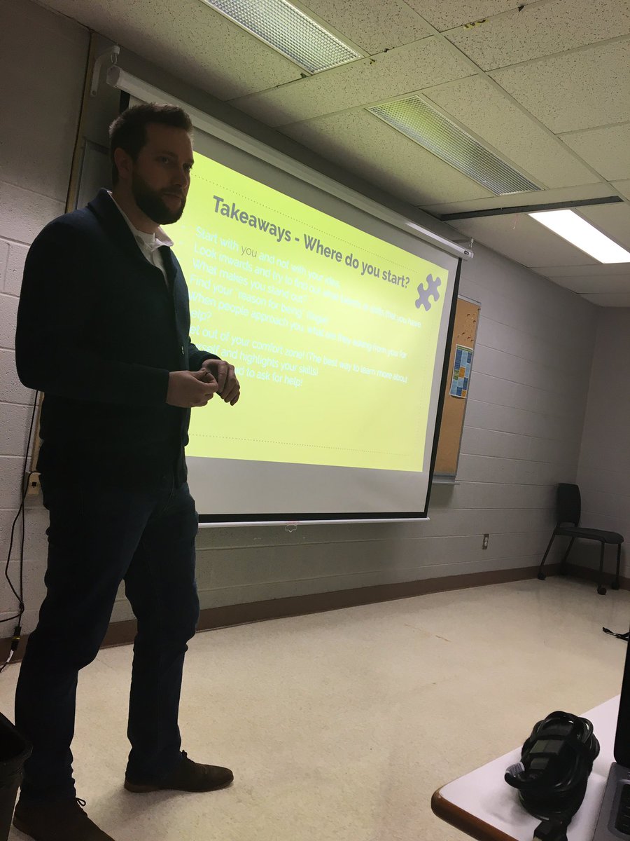 Lunch time entrepreneurship sessions at the Miramichi campus today. We are learning how failure catapults you into learning and how we lean in with a good pitch. #transformnb #beyourownboss <a href="/myNBCC/">New Brunswick Community College</a>