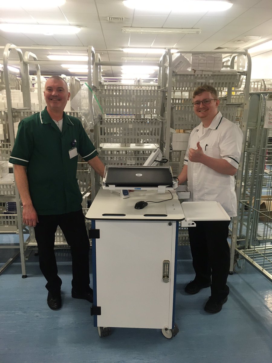 One of our new Medication escalation trolleys ready to be rolled out to support nursing staff 💊 They ensure stock is available when needed and also provide safe and secure storage facilities ✅  @pharmacylthtr @LancsHospitals #MedicineSafety #AlwaySafetyFirst