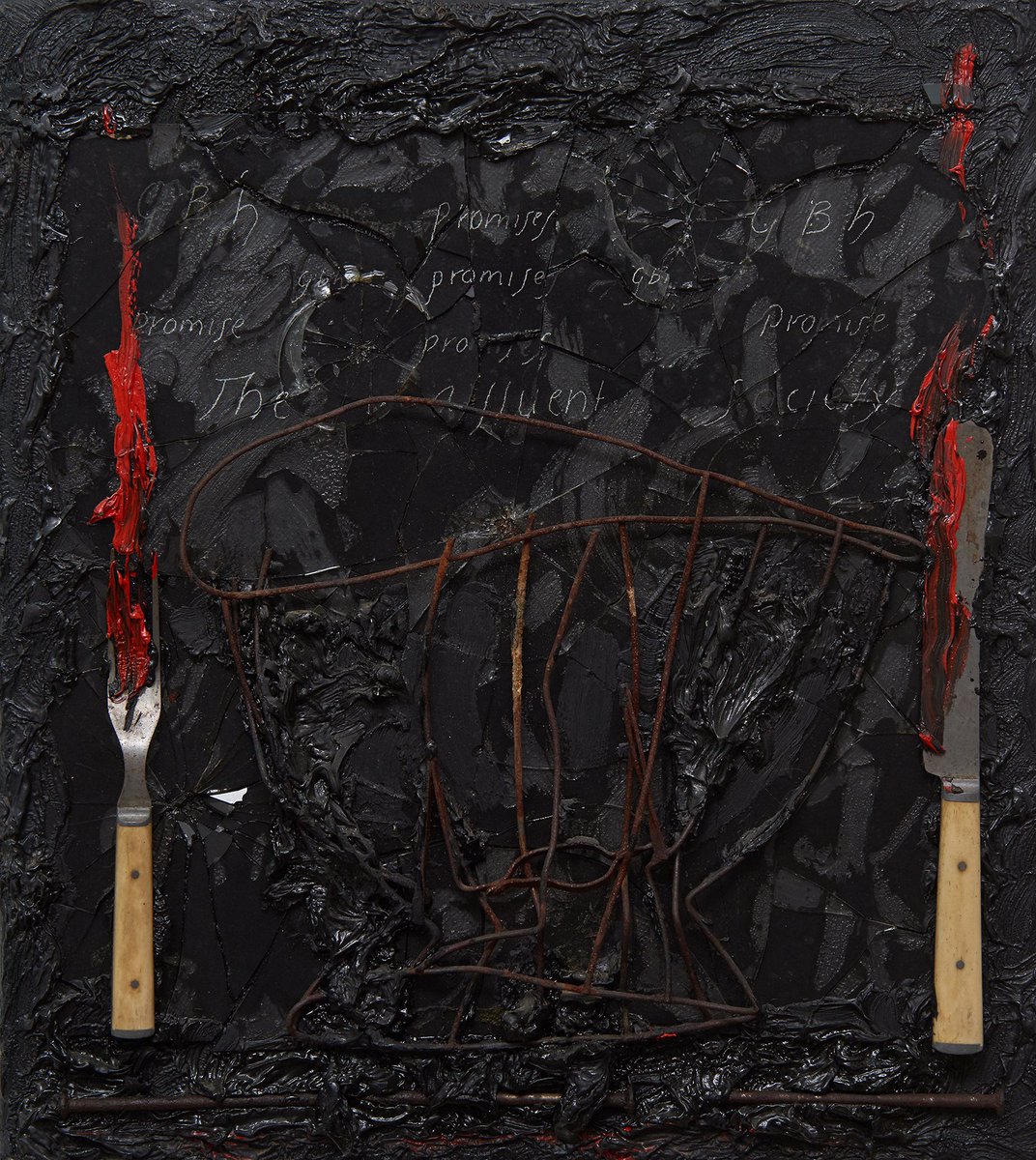 AmandaWgallery's tweet photo. Last days to visit the exhibition on Derek Jarman's work at @DerryVoid !

The Last of England

Open until this Saturday the 18th of January

Image: Derek Jarman, Margaret Thatcher’s Lunch, 1987

#DerekJarman
#derryvoid
#thelastofengland https://t.co/YbPj34H1Zk