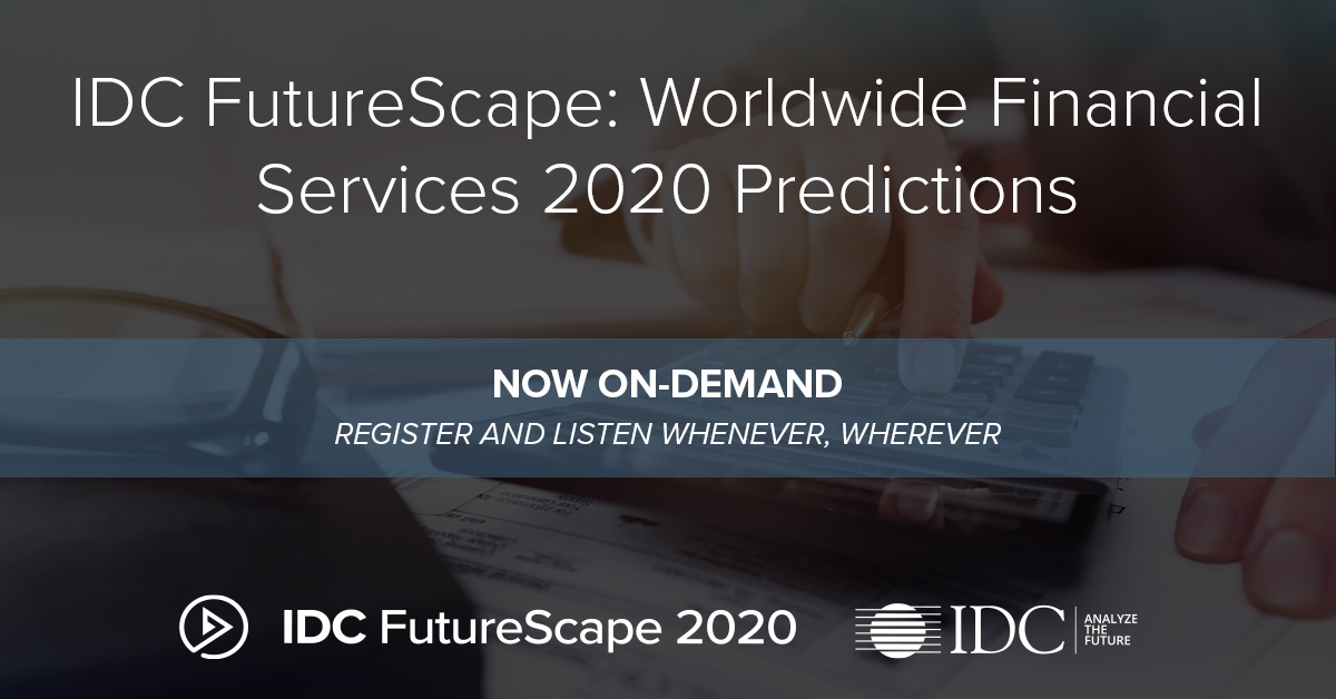 Our #Financial Insights team developed seven drivers that #CIOs will need to embrace within the next five years to meet evolving customer expectations. 

Listen to the on-demand #IDCFutureScape Worldwide Financial Services 2020 Predictions: bit.ly/2YfALxk