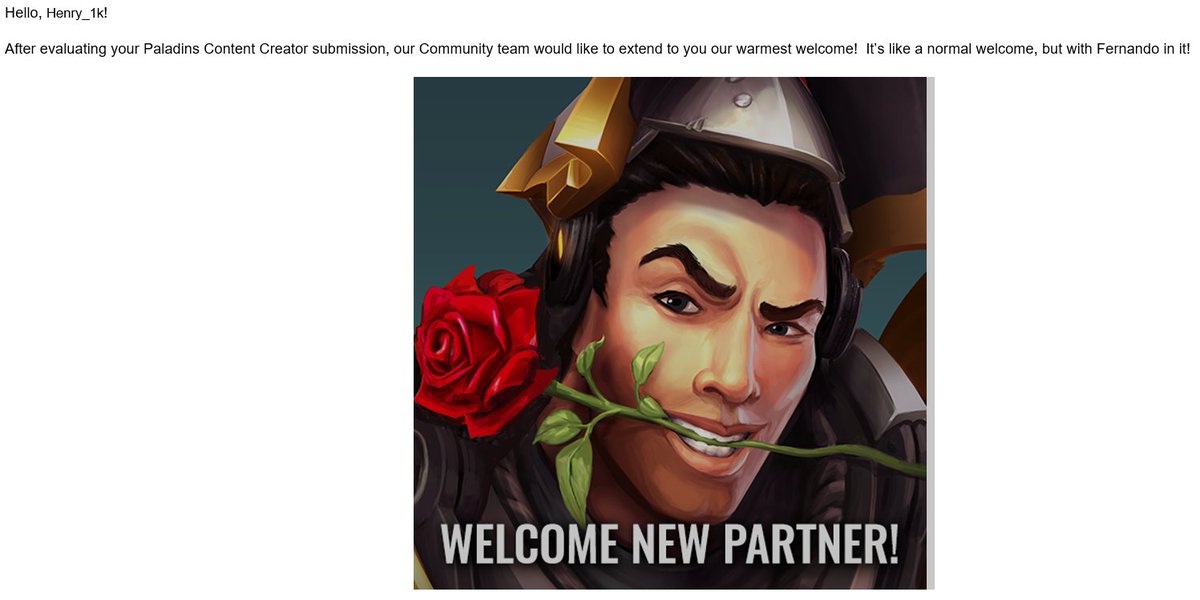 Excited to let you all know that your boy is now a PALADINS PARTNER, thanks for everyone's support. 
The Paladins Community has been good to me and it means the world! 
Time to takeover.. RISE #Team1k The Lemon Squeezers!! 

#Paladins #PaladinsGame