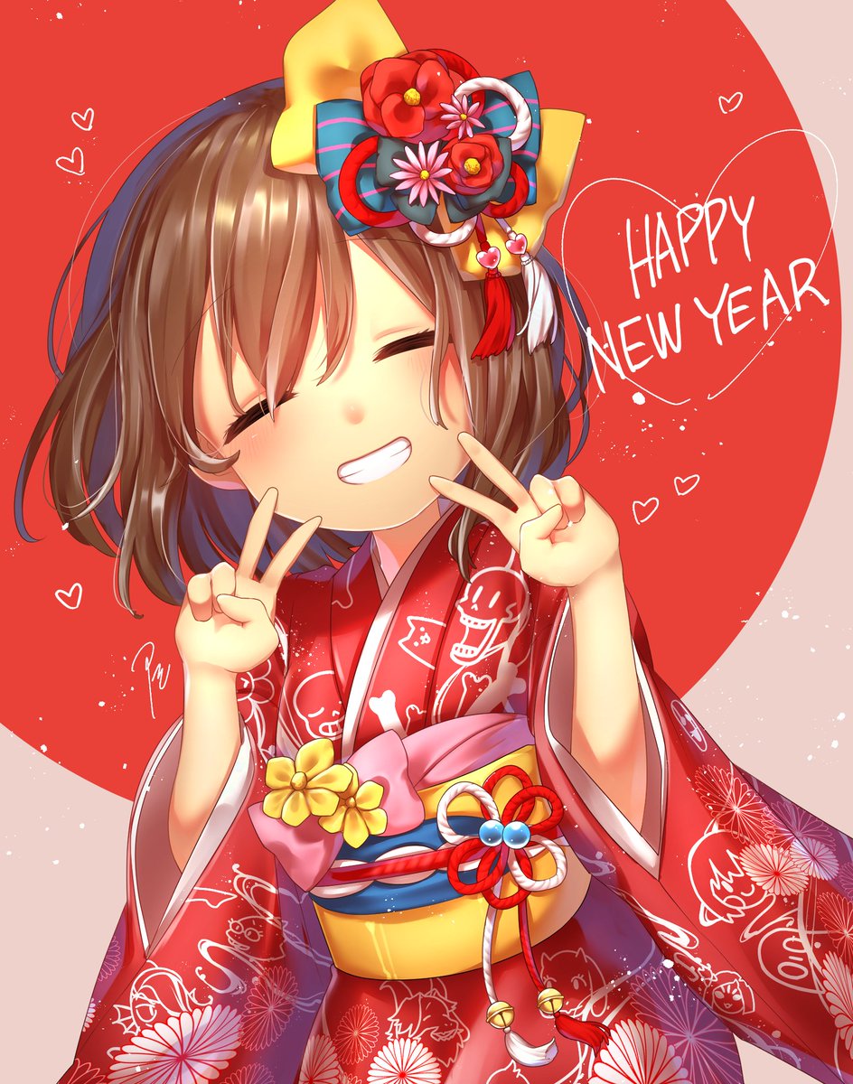 「長々とお付き合い頂きありがとうございました～!
遅ればせながら今年も宜しくお願い」|だこのイラスト