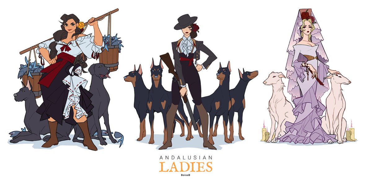 BoissB_'s tweet photo. It's #PortfolioDay !
I'm Blanca (BoissB), a Spanish artist who works on concept art and illustration in diverse styles and focused on character creation! 
I love to work on the narrative and personality of designs. https://t.co/ZCr9JAaTs3