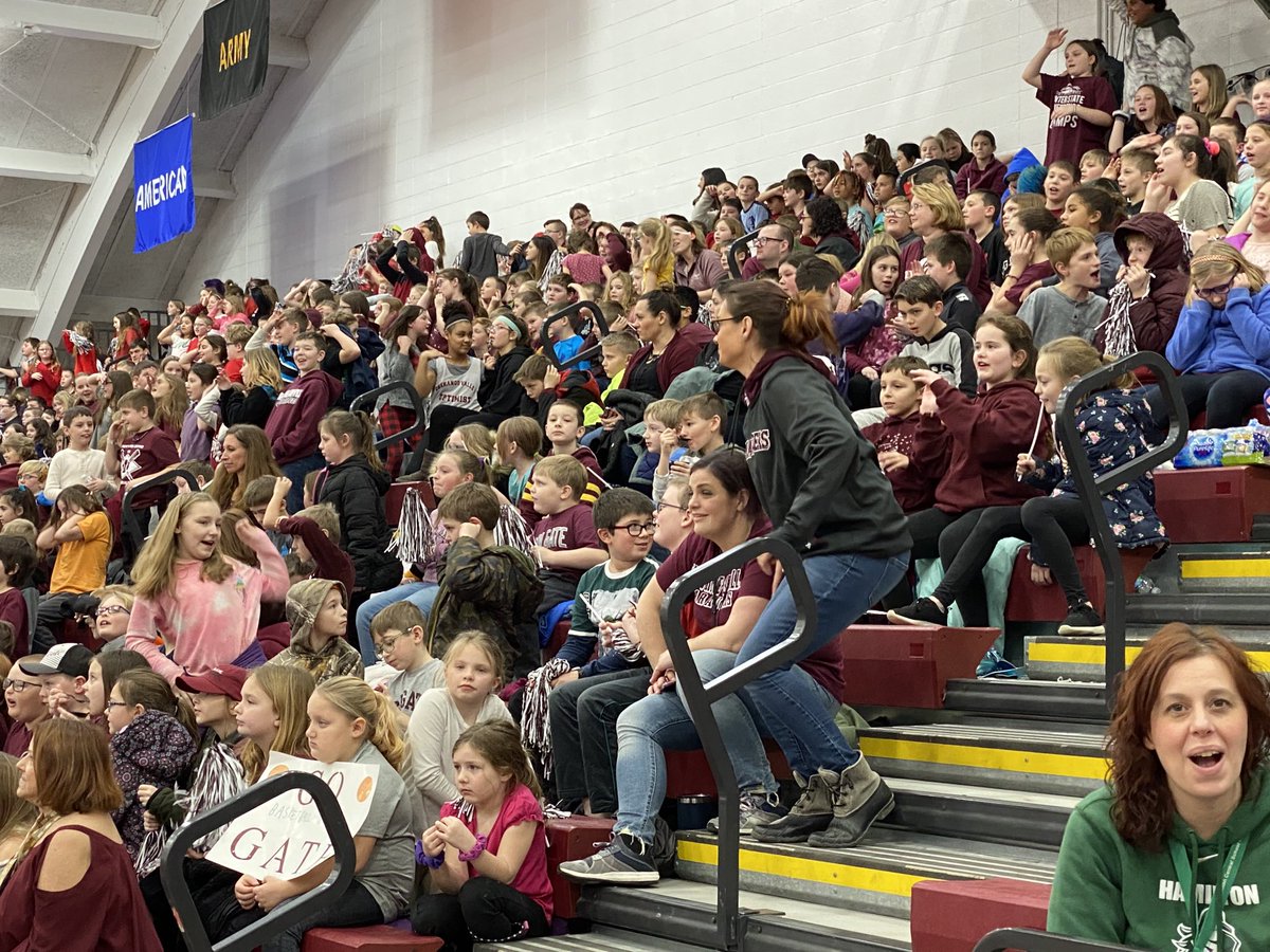 EricSchnabl's tweet photo. S-E Elementary School enjoying a Colgate Women’s Basketball game in celebration of the Adopt a Classroom program. Thank you Colgate University Athletics for being such an important part of our school community. GO ‘GATE!! https://t.co/jx1kmkgkpp