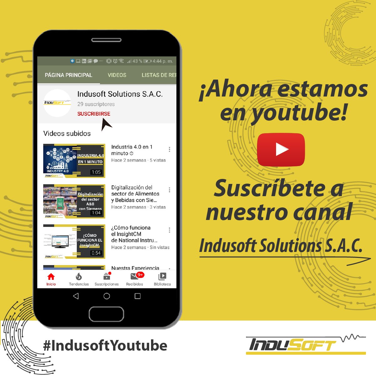 Indusoft_sac's tweet photo. Conoce más del mundo de la #automatizacionindustrial ,#bigdata , #industria40  y más con nuestros videos semanales 🎥
#SUSCRIBETE a nuestro canal #Youtube AQUÍ ➡ https://t.co/l3g1rIB1lr https://t.co/a8JOco12Oh