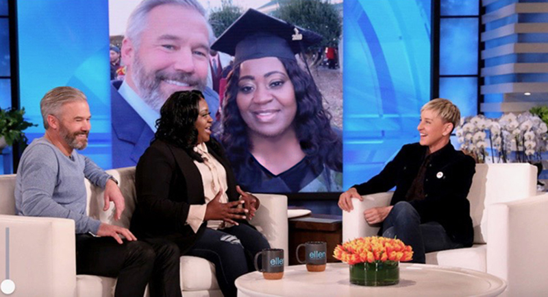 PHGSU's tweet photo. Thank you to The Ellen DeGeneres Show and Cheerios for recognizing Kevin Esch's kindness and Latonya Young's academic achievements. We're proud of you! That's #TheStateWay!   https://t.co/Msd0WFUEn1 https://t.co/fPQrQB80b3