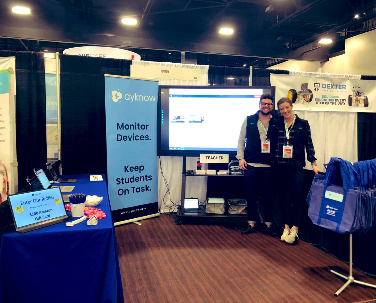 Dyknow's tweet photo. The #FETC exhibit hall is open!! 🎉🎉
Stop by DyKnow’s Booth 4506 to experience how thousands of educators are defeating distractions 💻 in the classroom!
@fetc #fetc2020 #edchat #etchat https://t.co/erEjOsmC2C