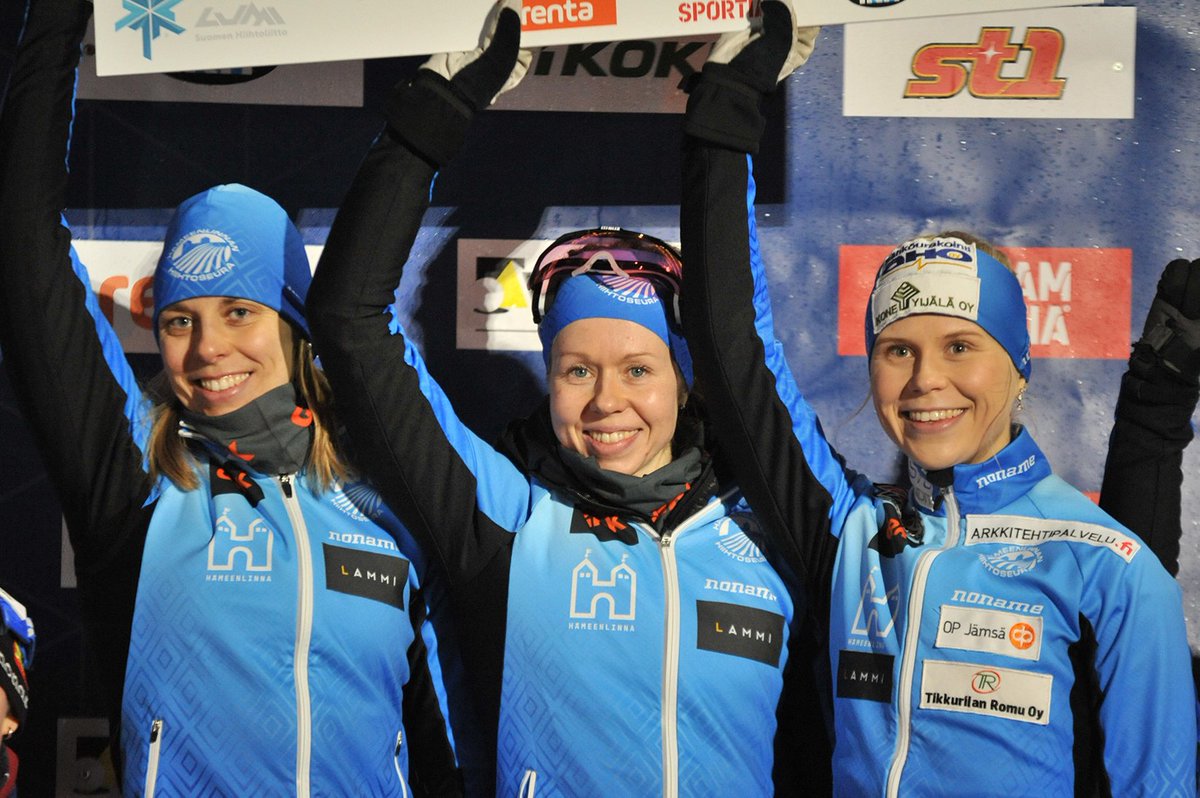 schiihto's tweet photo. Hämeenlinnan Hiihtoseura naisten viestin voittaja 🏅 Kainuun Hiihtoseura toinen ja Oulun Hiihtoseura kolmas. Onnea!
📸 Jari Mäntynen
#schiihto #hiihto #vantaa2020 https://t.co/MJtsPcdHpz