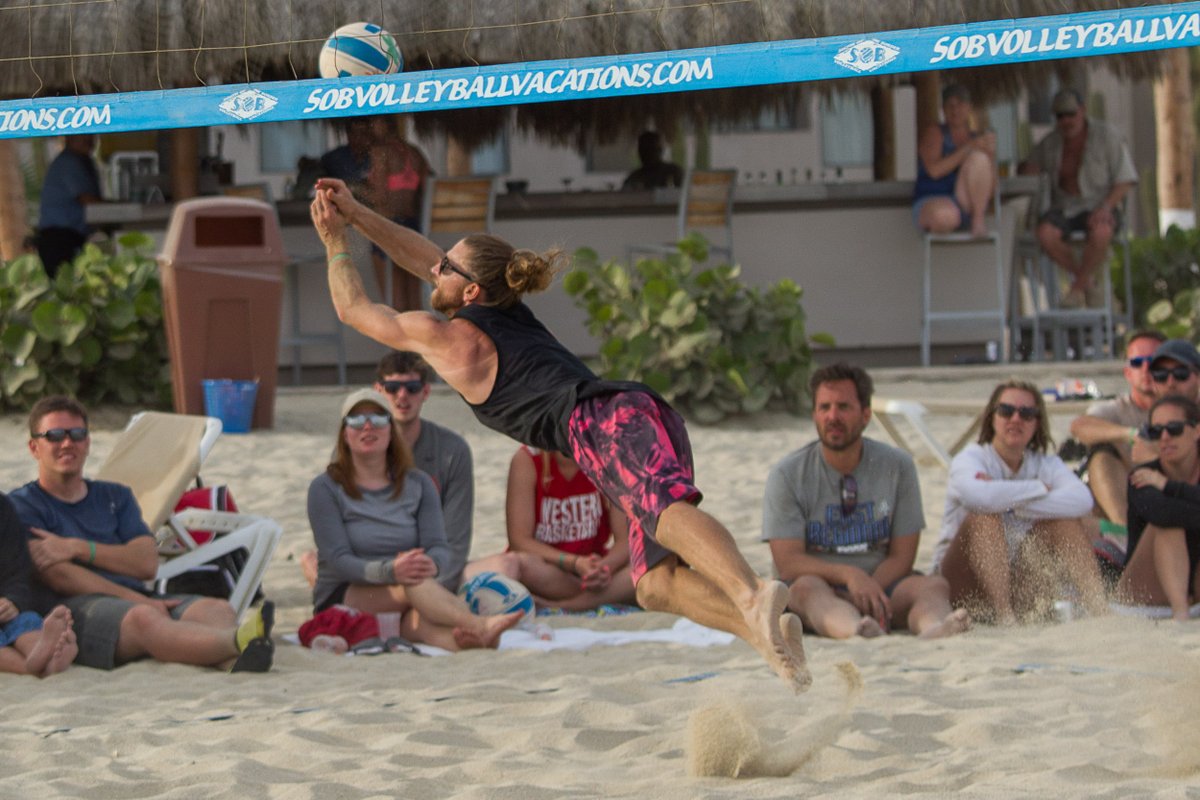 vbvacations's tweet photo. #SOB54 6th Ixtapa Volleyball Vacations Pro @beachninjavbc aka Tramblie. SOB perennial favorite, it is hard to imagine a trip w/o Ty covered in sand giving 110%. THis is his 17th trip, 5th Ixtapa. AVP highlight is 2015 AVP Chicago Win #SOBVolleyballVacations #SOBIxtapa2020 https://t.co/qLy75kyFf5