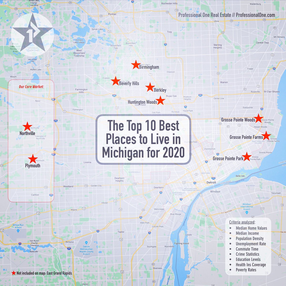 The good news for our market just keeps coming! HomeSnacks named the Top 10 Best Places to Live in Michigan for 2020. Included on that list are two communities in our core market: Northville and Plymouth. So awesome! bit.ly/30lgAiK
