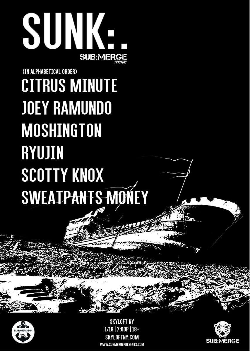 SUBMERGENYC's tweet photo. Stoked to bring our Underground Showcase to Upstate NY! SUNK:. IX this Saturday at Skyloft in Albany 🐙

Tickets -> https://t.co/cYcKYsONmp https://t.co/rJSXYuoW7d