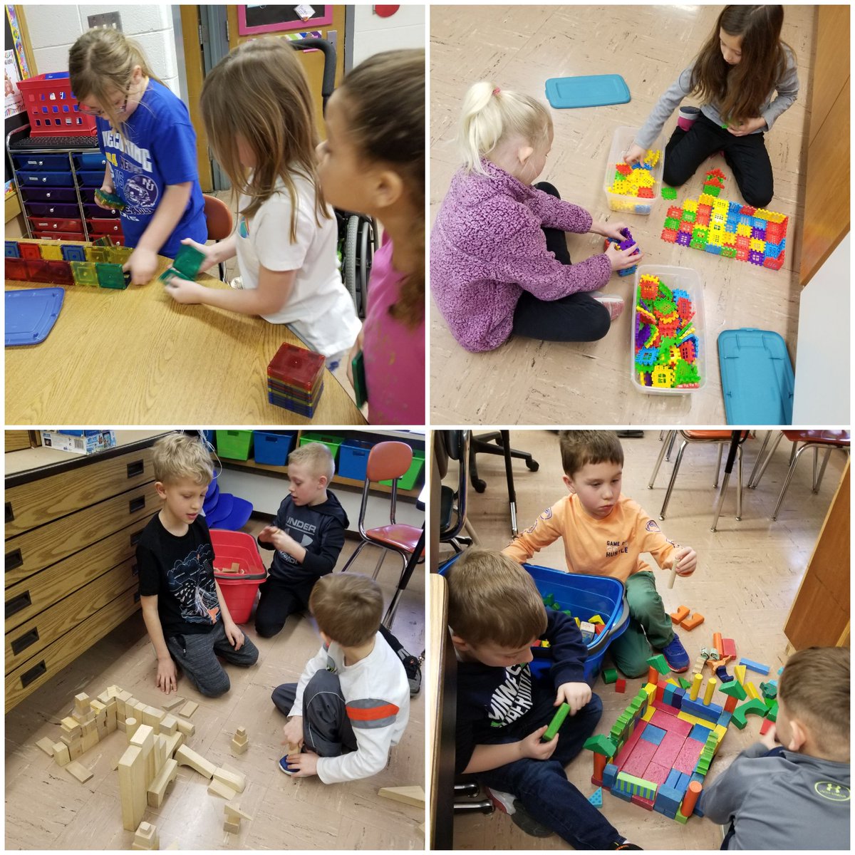 KruegerKids's tweet photo. We stayed warm today by building structures like castles, igloos, and forts with a variety of building materials! https://t.co/hZMRaLtW1o