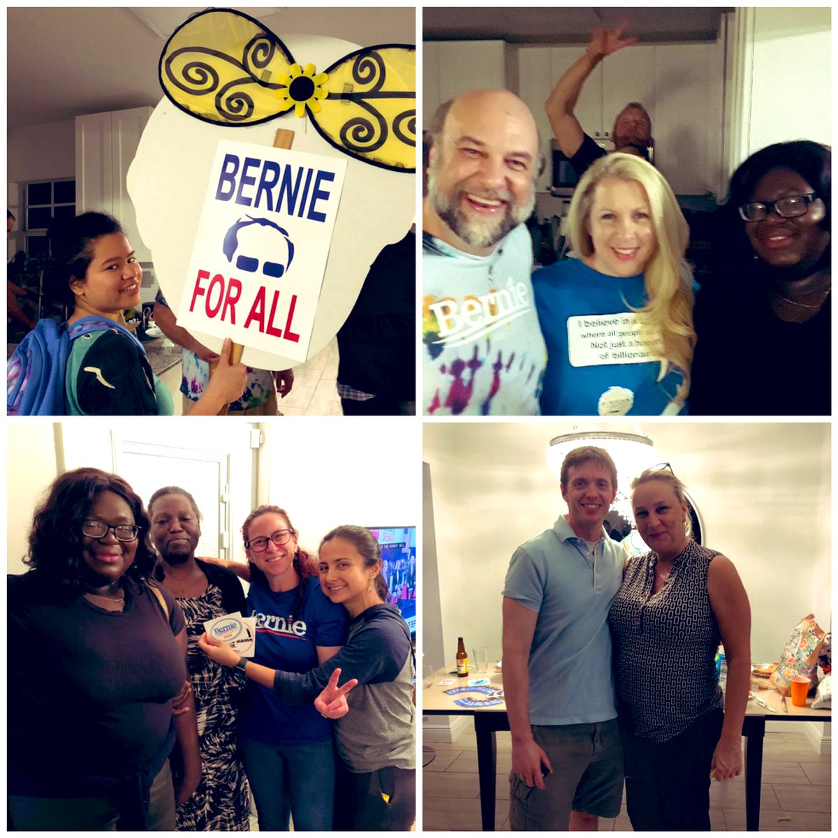FL4Bernie2020's tweet photo. Florida for Bernie had 20 debate watch parties..and no one has more Bernie BigHeads and Bernie Bears than Team Miami!! 🧸🎉

#NotMeUs #Bernie2020 #ITrustBernie #WomenForBernie #FloridaForBernie #StudentsForBernie #LGBTForBernie #UnidosConBernie #DemDebates https://t.co/GMCTUAu2Lp
