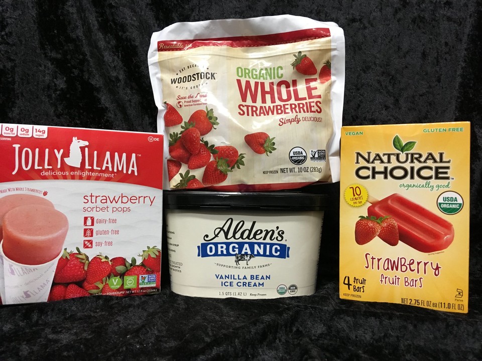 On National Strawberry Ice Cream Day today, why not craft your own with organic strawberries, ice cream, and all kinds of topping ingredients we've got! Or, enjoy some dairy-free sorbet!

#strawberryicecreamday, #organicicecream