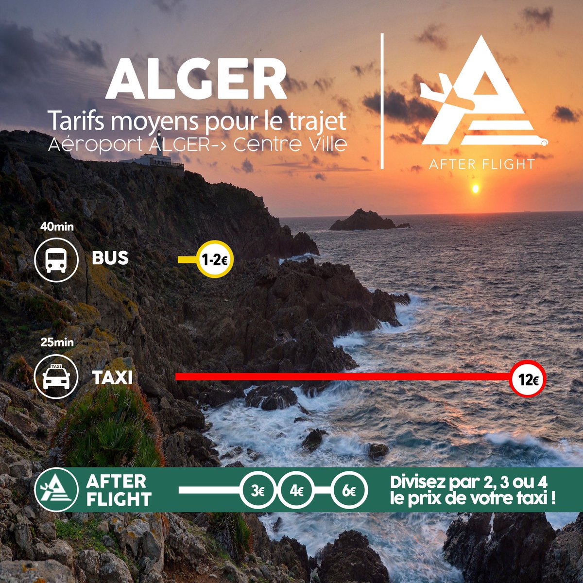 flight_after's tweet photo. Tour du monde 🌍 Étape 3️⃣4️⃣ : Les solutions de transport à l’aéroport d’Alger 🇩🇿📍

ONE TWO THREE VIVA L’ALGÉRIE 🇩🇿😂😂, vous l’aurez reconnu, direction la belle capitale algérienne pour ce nouveau voyage. 

#afterflight https://t.co/37nmoXkrxh
