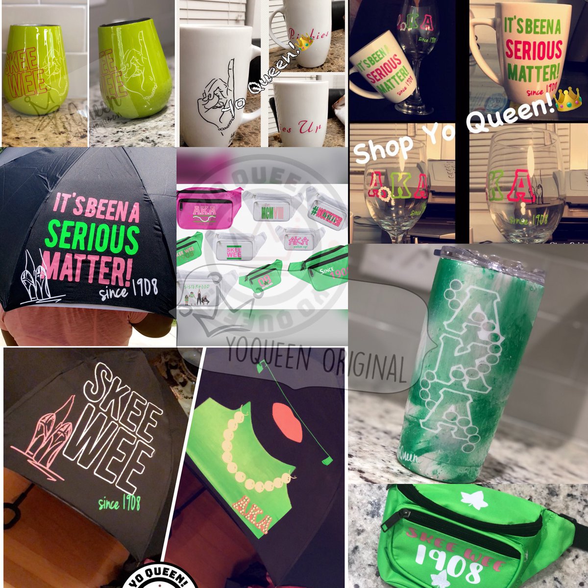 shopyoqueen's tweet photo. Happy Founders Day To The Ladies Of Alpha Kappa Alpha Sorority Incorporated. #shopyoqueen #shopshopshop 
https://t.co/vDDiiHamdB https://t.co/6DVXMXwxOg