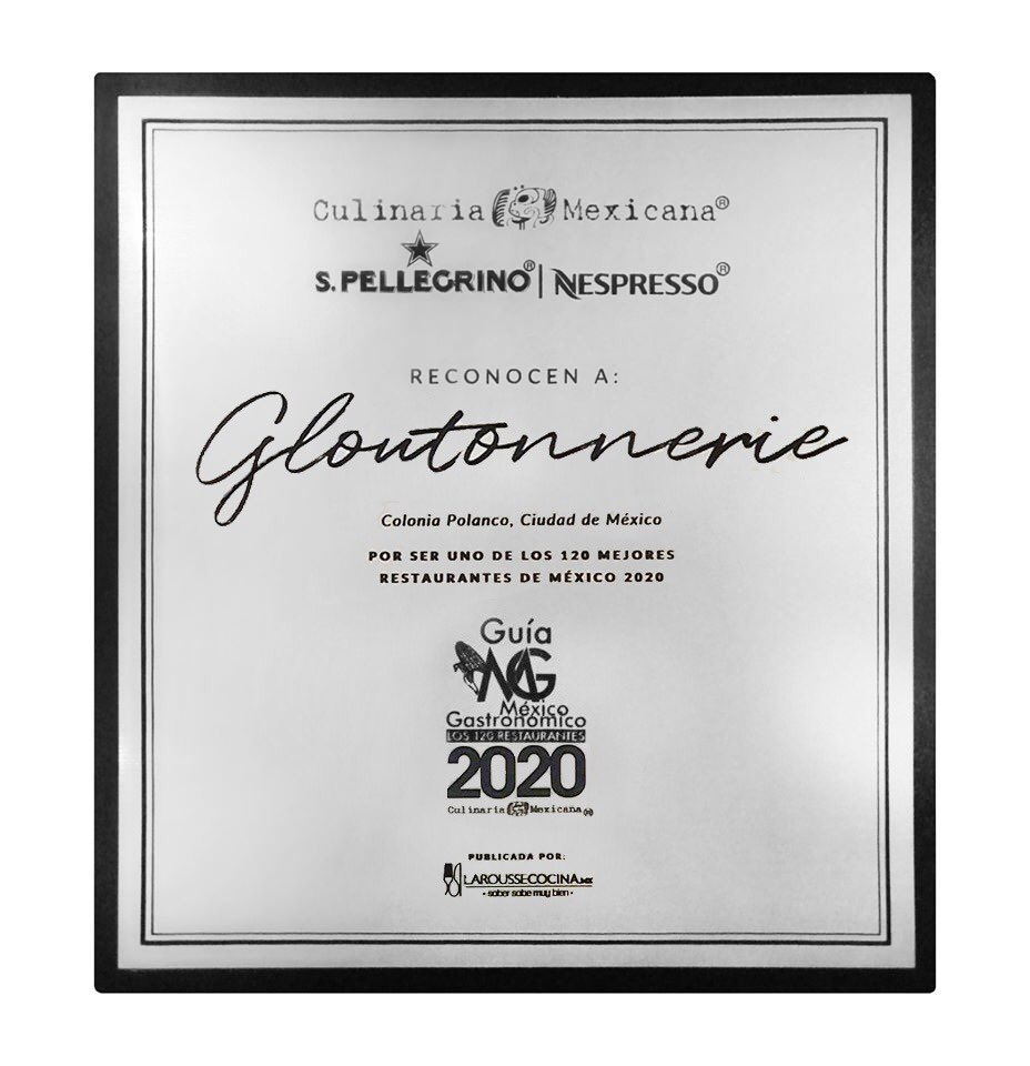 Con la novedad, que la niña consentida la <a href="/Gloutonnerie/">Gloutonnerie</a> ha sido reconocida por cuarta ocasión como uno de los 120 mejores restaurantes de México!!!

Gracias a todo el equipo y a <a href="/cmexicana/">Culinaria Mexicana</a>