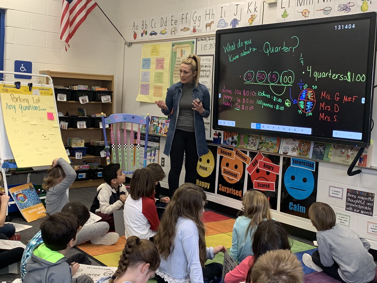 Erin4511's tweet image. Amazing, authentic math talk around a simple prompt in @LezeDjokaj 2nd grade! Sharing, adding, and revising their thinking ❤️! #BPSlearners @Math_BPS @PembrokeElemen1