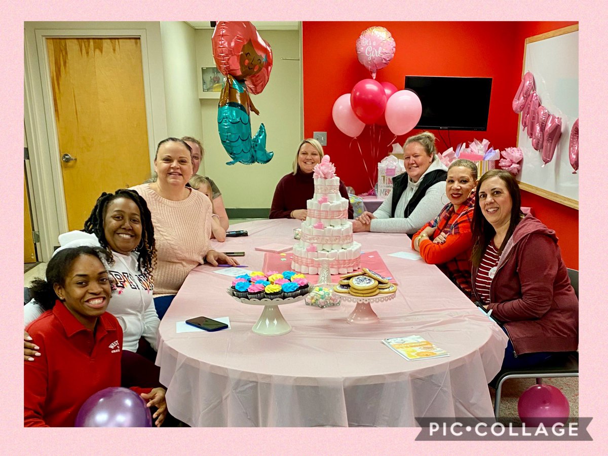 LizzyC1313's tweet photo. We had so much fun surprising Ebony with a Baby Shower this afternoon! We can’t wait to meet Baby Eternity! 🎀👶🏽🧁🍼💗 #T0353 #TargetLittle #ComingSoon #WorkSomewhereYouLove @AmandaT0353 https://t.co/7Rh0CsgYUn