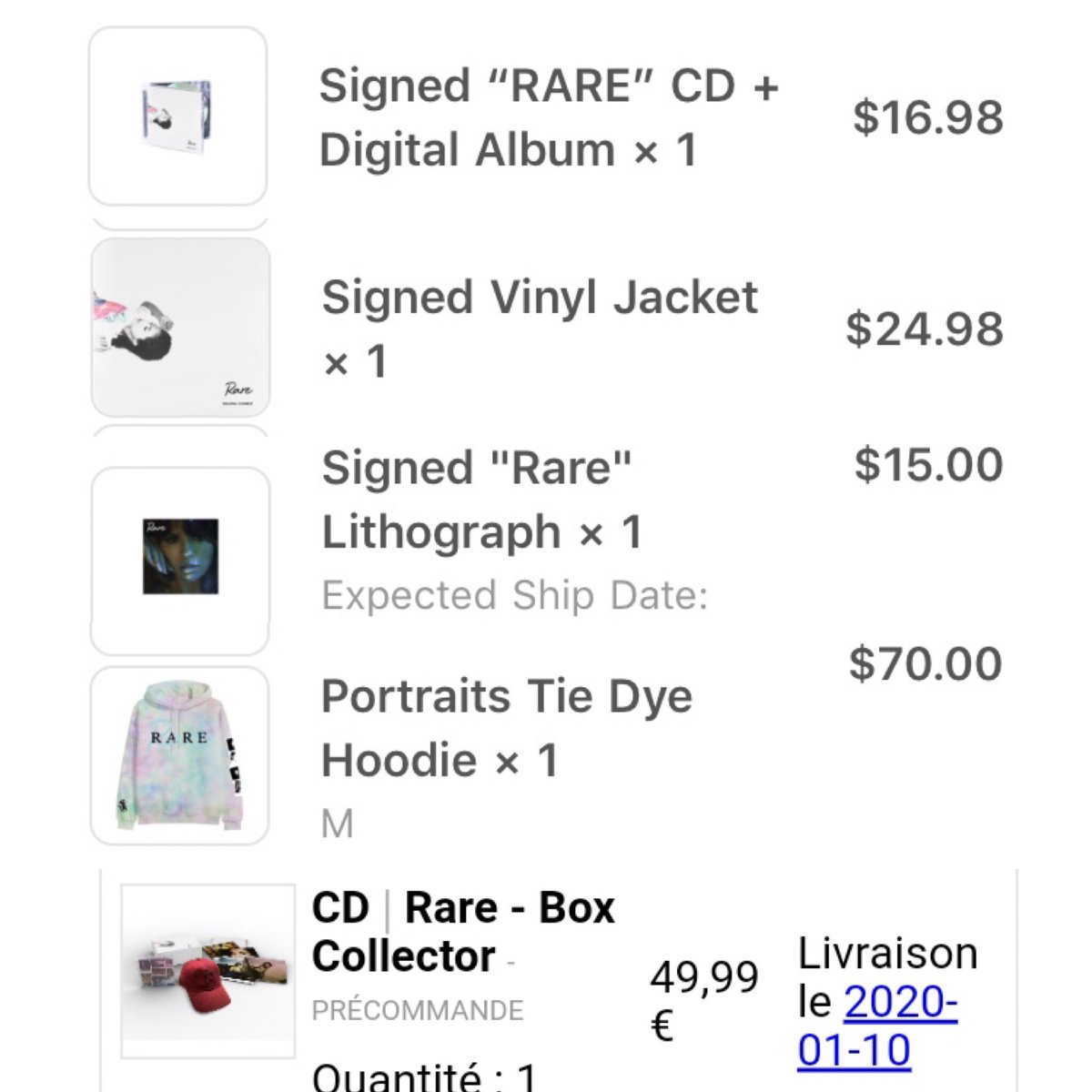 wontyoucrushme's tweet image. I’m broke but it’s worth it ! 😭 @selenagomez I love You girl ❤️ #SelenaGomez #rareisoutnow #rare