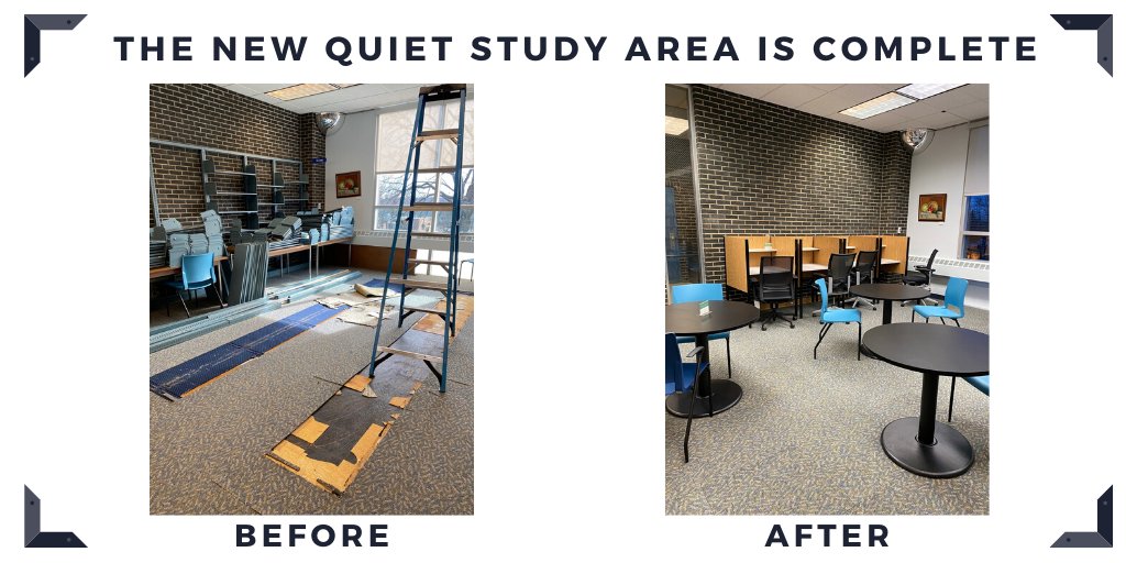 MonPubLib's tweet image. Great news! The new #QuietStudy Area has been completed. There are even more #improvements yet to come. Stay tuned.