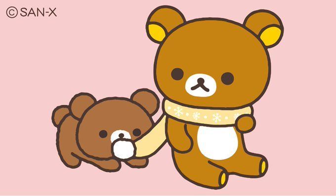 no humans shared scarf simple background scarf bear pink background shared clothes  illustration images