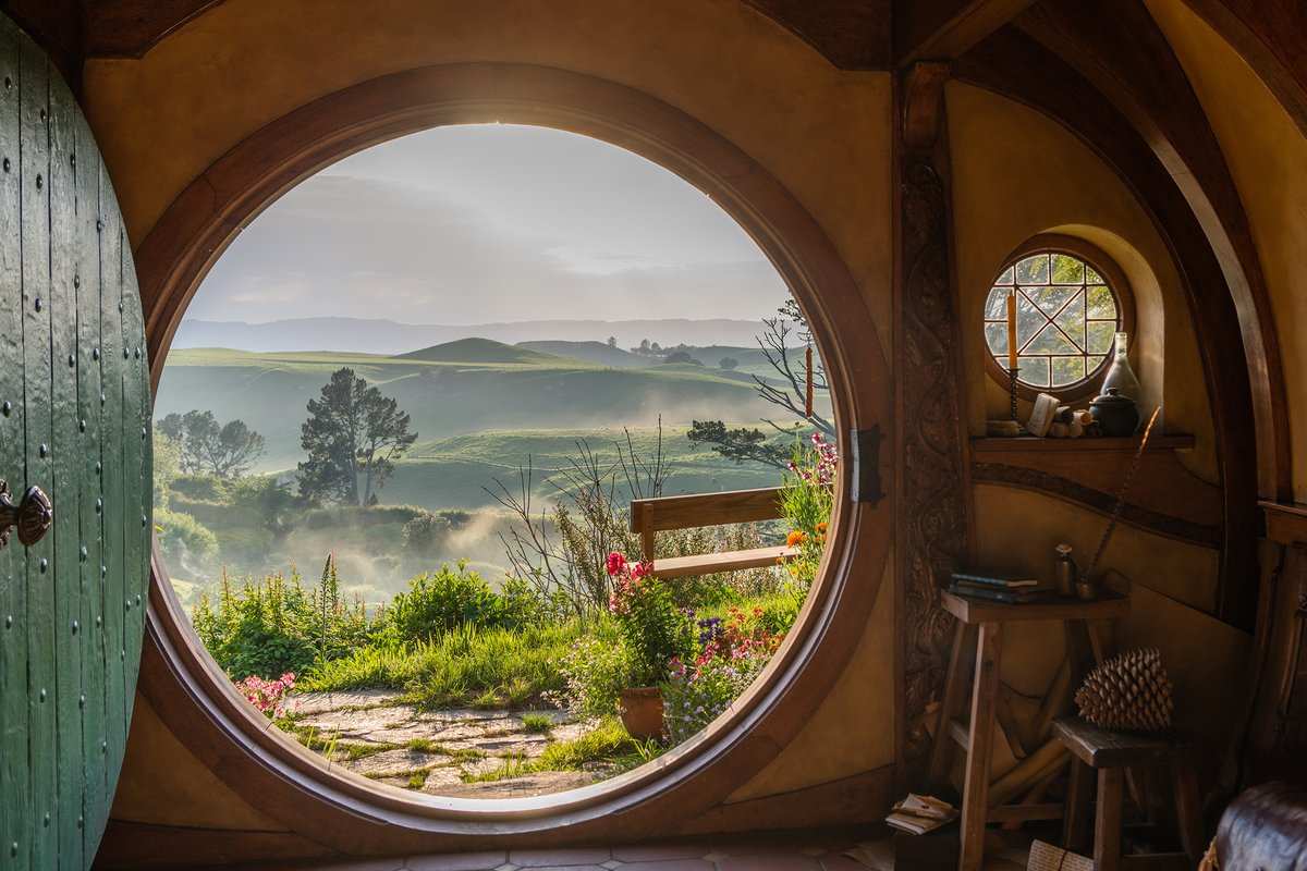 Good morning world. Hobbiton Movie Set, Matamata, NZ.