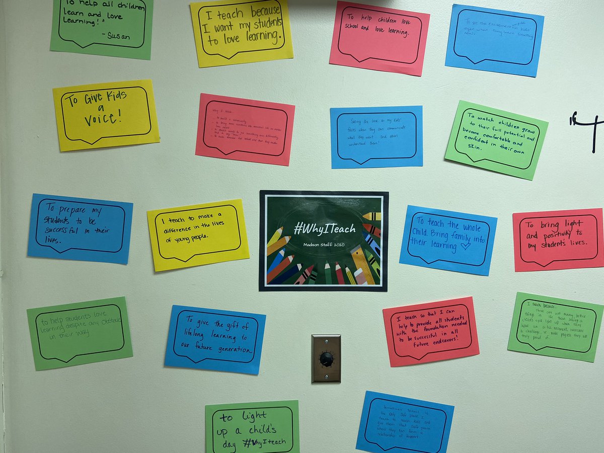 Inspired by discussions w/teachers <a href="/MadisonD205/">Madison EC 205</a> this morning about why we teach before digging into planning for the what and how! Thanks to <a href="/Barts07/">Pia Bartolai</a> for the inspiration. #WhyITeach #ignited205