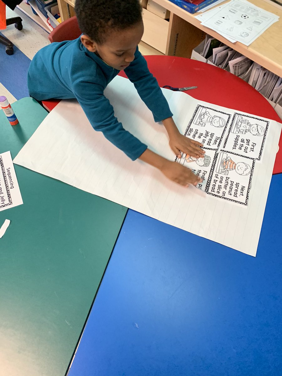 Ms_K_Grade1's tweet photo. Working on our sequence writing. The topic was- how to make a peanut butter and jelly sandwich. https://t.co/DGSHf1JS3k