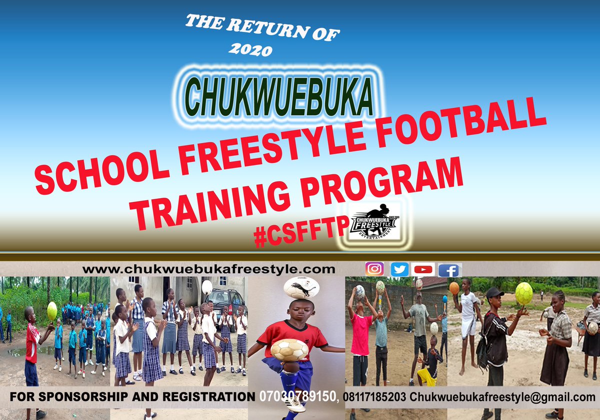 ChukwuebukaFEnt's tweet photo. Register your #school today @frestyleacademy
SPONSORSHIP & INQUIRY
+2347030789150
Chukwuebukafreestyle@gmail.com
https://t.co/v78Ho40Aeu
#chukwuebukafreestyleentertainment #csfftp20 #csfftp @aksgovt #chukwuebukafreestyleacademy @danwood9 @SportsBmh
https://t.co/zbbQiRHJXM https://t.co/yNuPCA7oHs