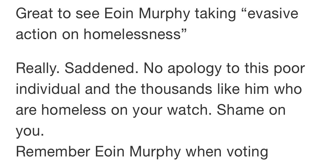 TheOnlyEoinEver's tweet photo. A reminder that the shithead politician spells his name “Eoghan”.

Please, don’t tarnish my name by lumping it in with that other cunt. https://t.co/22YgvGP8pr