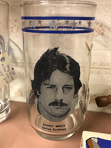 Happy birthday to legend Randy White...seen here on one of his many collectible glasses 