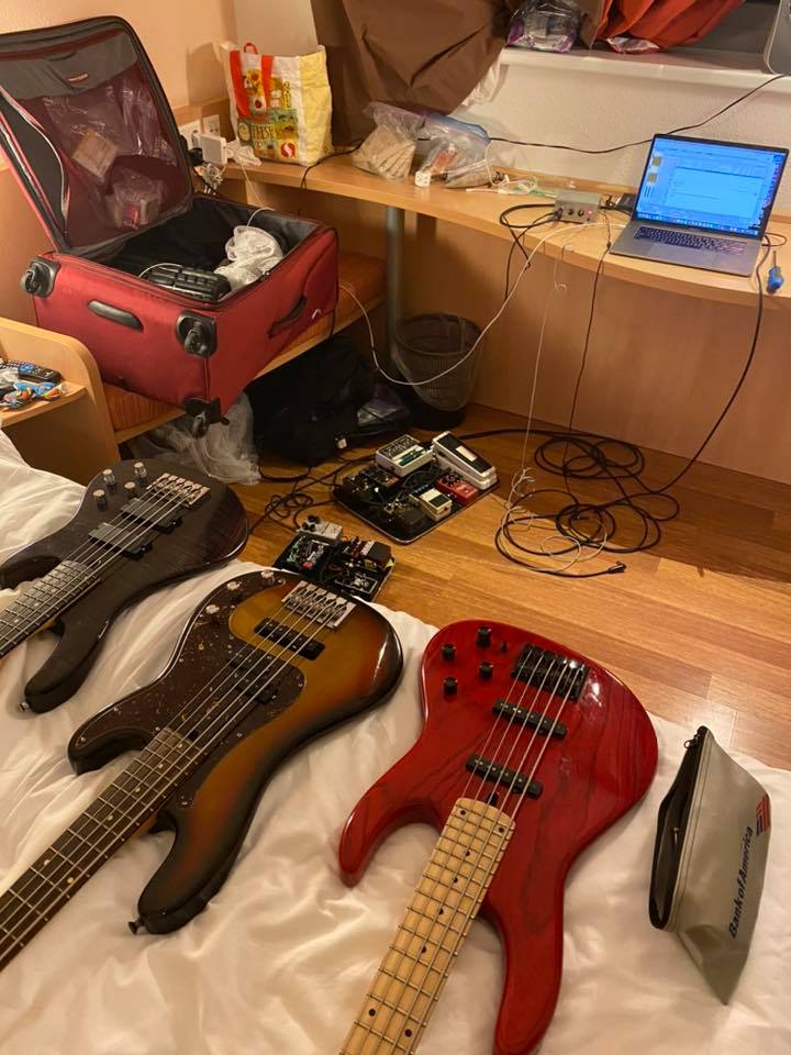 bryanbeller's tweet photo. Here in my hotel room in Luxembourg, I'm totally not playing along w/ “Vital Signs” by Rush instead of practicing The Aristocrats’ set. Just totally not doing that. 

(no I'm NOT saying we're gonna cover this in the set! Just can't stop myself from playing this right now...) https://t.co/IoiqjLUz7C