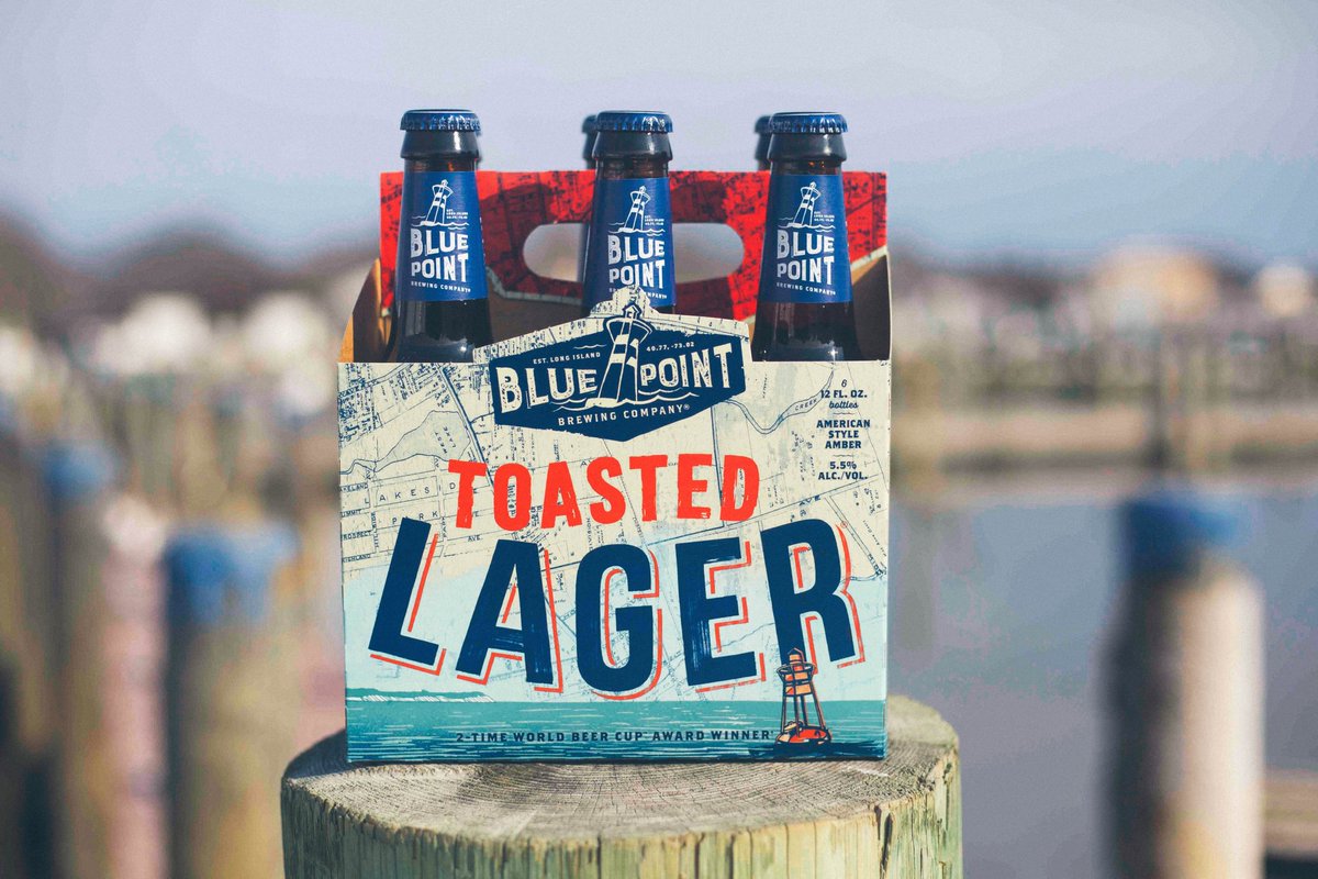 HGBEV's tweet image. Searching for a craft beer that has a balanced flavor of hops and malt with smooth finish? Then @BluePointBrewer #toastedlager is the beer for you!