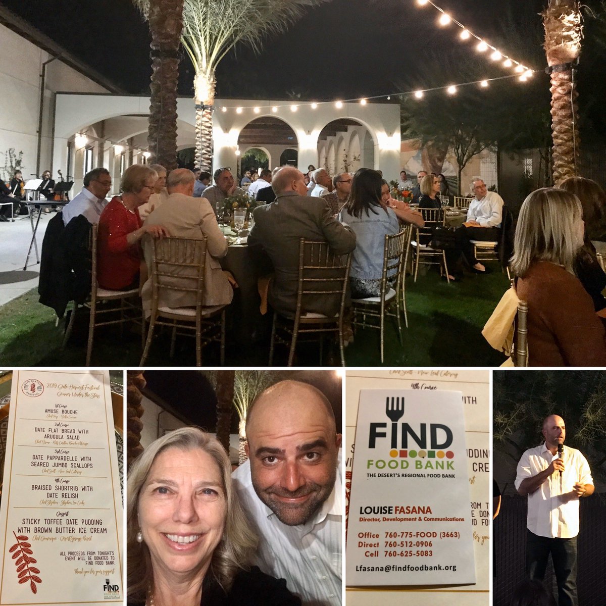 Date_Research's tweet photo. @FINDFoodBank charity dinner under the date palms.

#goodtimes #dateharvestfest  #wearedateharvestfest  #dates #festivals  #uptodate https://t.co/qMrmsvZ98l