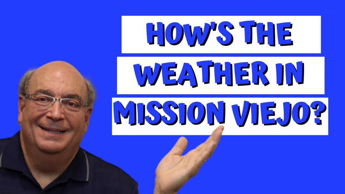 Mission Viejo weather. Watch this report if you're thinking of moving to Mission Viejo or South Orange County. #missionviejo youtu.be/cferGo6KDF0