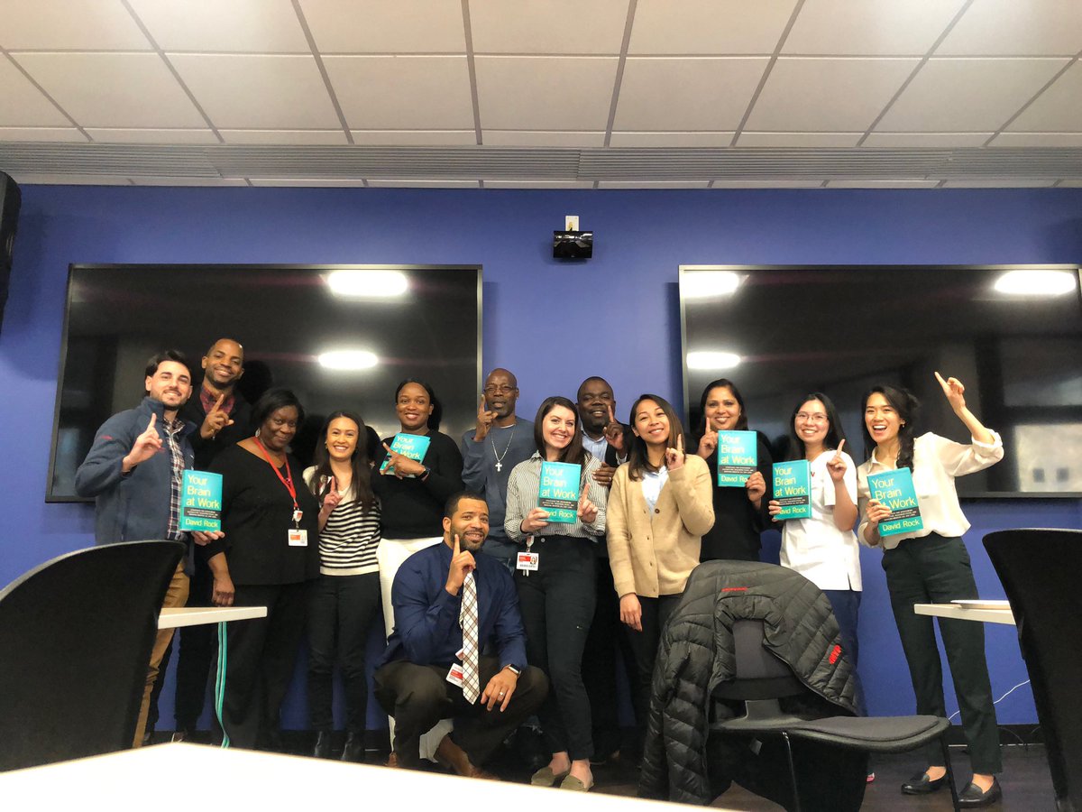 nleleern's tweet photo. Support Staff Retreat!! Our Support Staff leading the way, reflecting with our new book to kick off 2020...”Your Brain at Work” by David Rock  @ccu_rns @Jeffrey_NYP @DEVoted0ne #teamcolumbiarocks https://t.co/ApQVdXsfYR