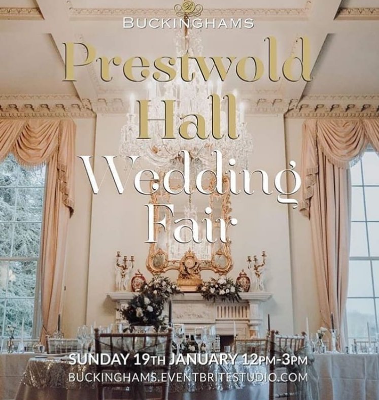 This Sunday at the beautiful @PrestwoldHall come along and see this beautiful wedding venue and of course discuss cake! 
Register for free entry on the eventbrite link below..
#WeddingWednesday
#weddingideas
#weddinginspiration