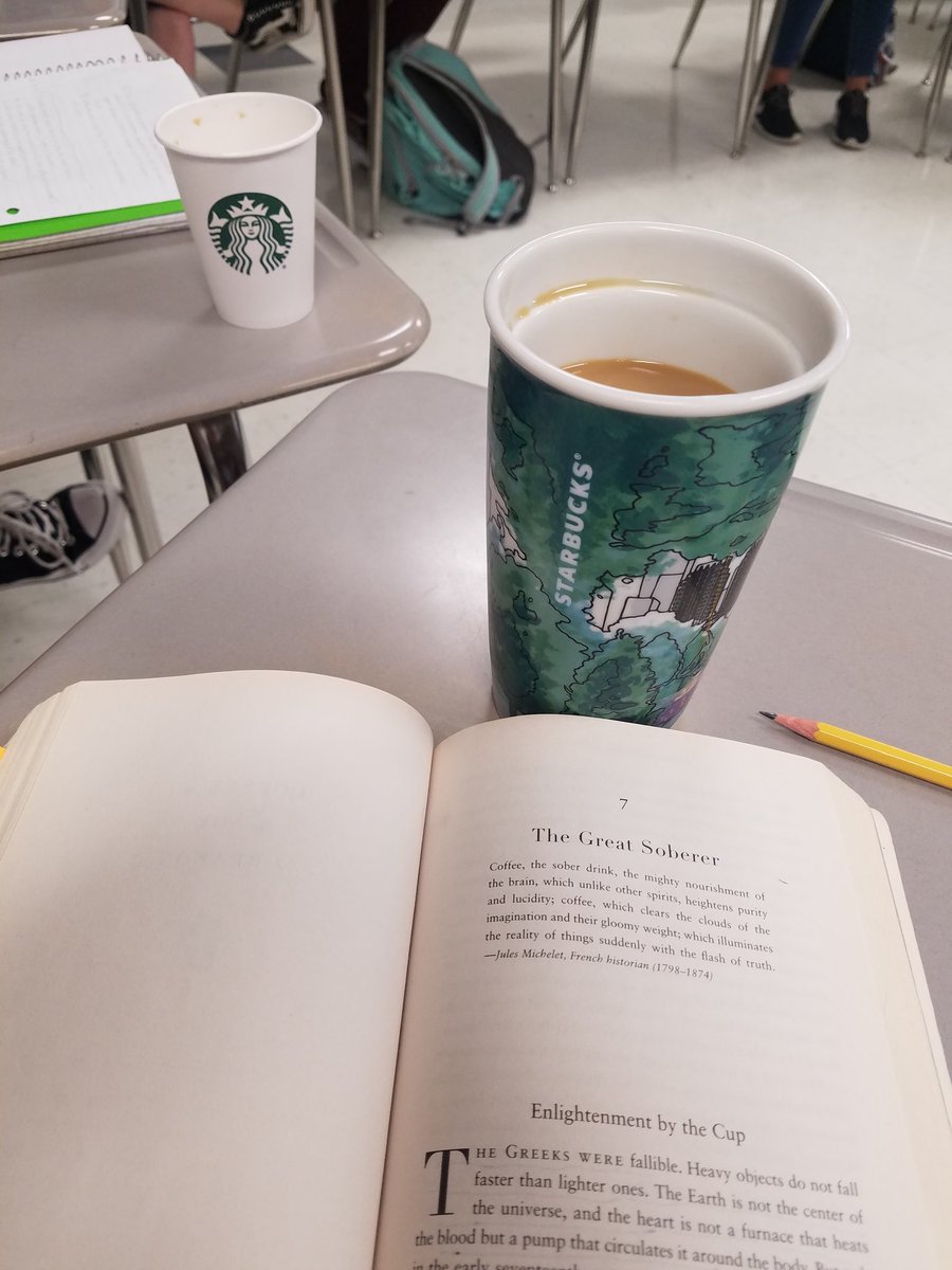 Hey <a href="/tomstandage/">Tom Standage</a> discussing the Enlightenment with History of the World in 6 Glasses at <a href="/FossilRidgeKISD/">Fossil Ridge High School</a> <a href="/KellerISD/">Keller Schools</a>. Shout out to <a href="/Starbucks/">Starbucks</a> store # 16516 for providing coffee!