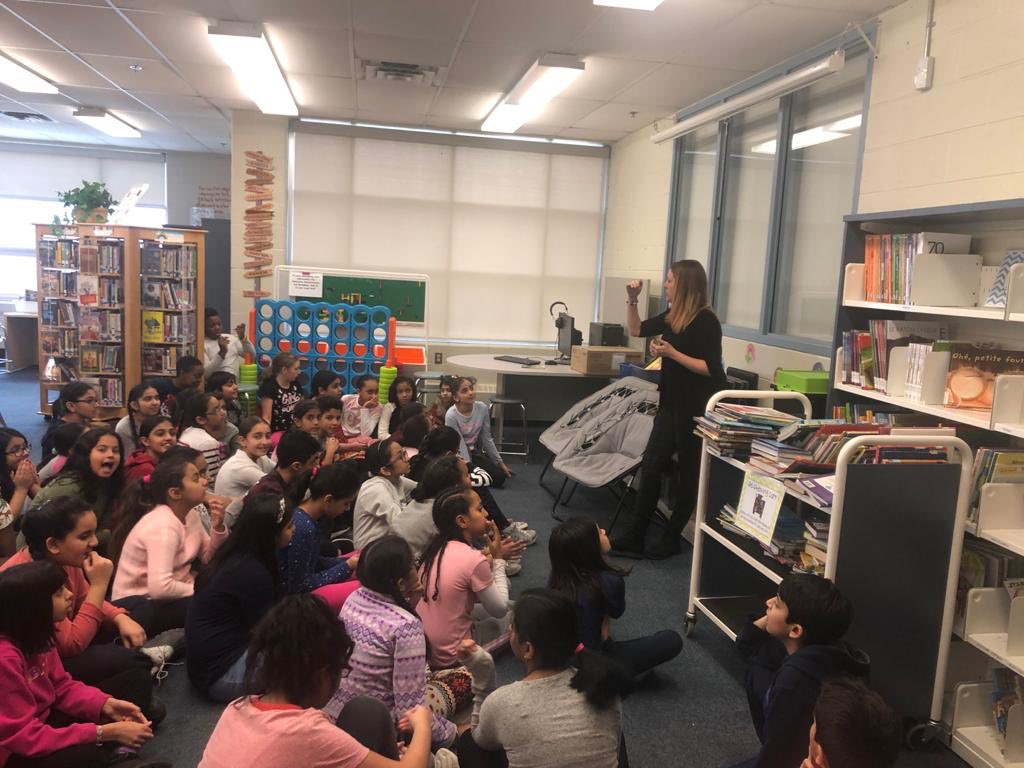 BurntElmLLC's tweet photo. Amazing turn out for our @ForestofReading Silver Birch Express program! 67 grade four and five students! So proud of these kids for wanting to be part of this reading program! @PETLA_ @PeelSchools @MrsBrulotte @ONLibraryAssoc https://t.co/6YI3z0mU1M