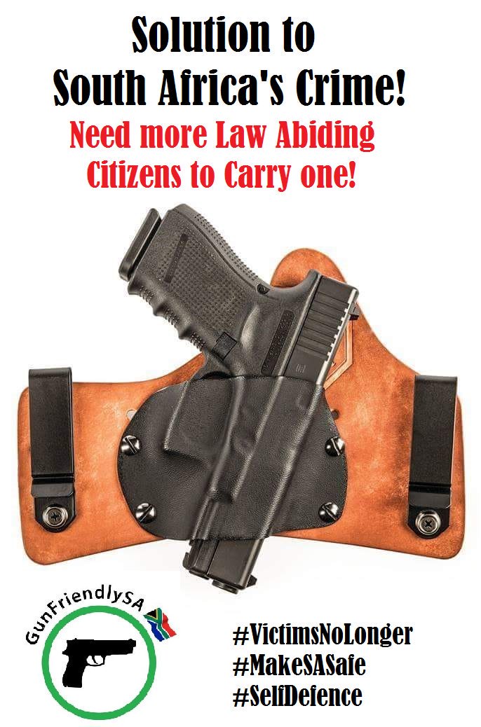 GUNFRIENDLY_SA's tweet photo. @DKB20 Crime is on the increase evident in saps own stats. Police cannot protect sa citizens from violent criminals #selfdefence #righttolife #victimnolonger #legalgunownership #legalfirearms https://t.co/RUx3uZ8uoL