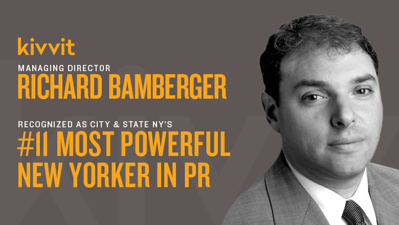 Congratulations to our New York Managing Director, <a href="/bambamberger/">Richard Bamberger</a>, for being recognized as one of the top 50 Most Powerful New Yorkers in PR by <a href="/CityAndStateNY/">City & State NY</a>! #TeamKivvit 

READ: cityandstateny.com/articles/power…